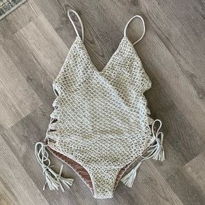 Acacia swimwear Florence Crochet one piece